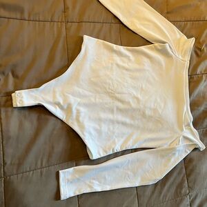 White Long Sleeve Bodysuit